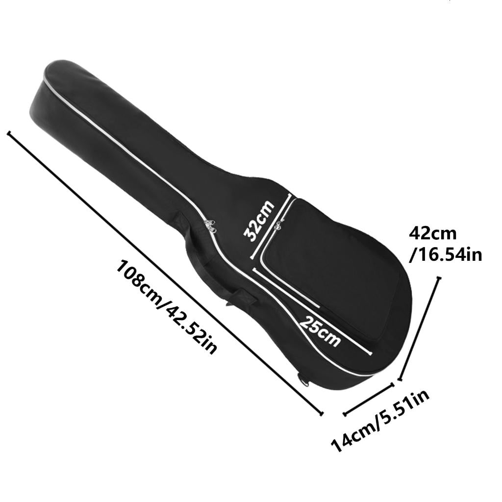Yihuala Light Weight Guitar Storage Bag Adjustable Shoulder Strap Thicken Electric Guitar Backpack For 40 41inch Guitars