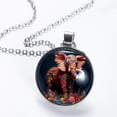 thumbnail image 2 of Floral Animal Elegant Glass Circular Pendant Necklace - Stunning Jewelry for Women, 2 of 5