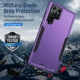 thumbnail image 6 of for S22 Ultra Case,Samsung Galaxy S22 Ultra Case,with Screen Protector,[Military Grade Drop Tested] Heavy-Duty Tough Rugged Shockproof Protective Phone Case for Galaxy S22 Ultra 6.8 inch, Purple, 6 of 6