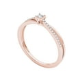 thumbnail image 2 of 1/8 Carat T.W. Diamond Split Shank Classic 10kt Rose Gold Engagement Ring, 2 of 5