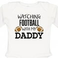 thumbnail image 4 of Inktastic Watching Football with My Daddy Boys or Girls Long Sleeve Baby Bodysuit, 4 of 5