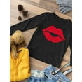 thumbnail image 4 of Tstars Girls Valentine's Day Shirts for Kids lovely lip printed t-shirts Love Red Lips Cute Casual Gift Idea for Girl Toddler Kids Long Sleeve T Shirt, 4 of 5