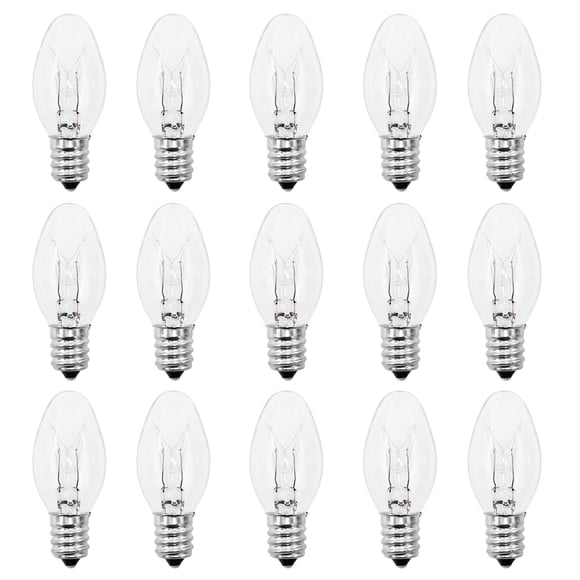 Bombillas de luz nocturna PaeorRorL 4 W base E12 C7 blanco cálido
