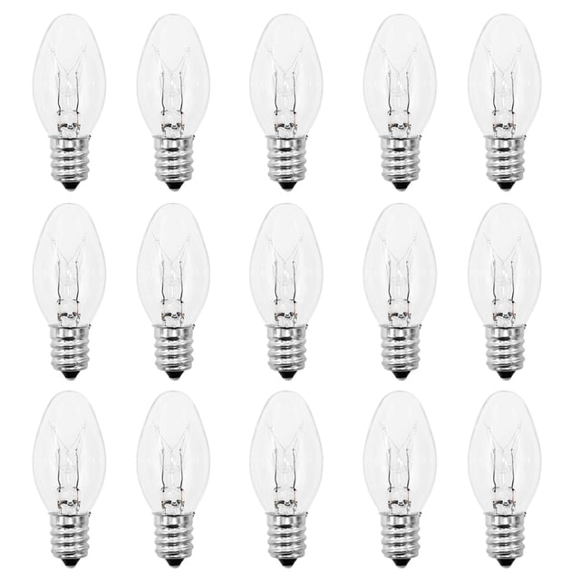 Bombillas de luz nocturna PaeorRorL 4 W base E12 C7 blanco cálido
