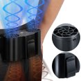 thumbnail image 1 of Ventilador Montado en La Cintura Cuello Aire Dual USB Ventilador Aire Acondicionado Refrigeración Portátil Verano (10000 Mah) Versión Básica Negra, 1 of 9