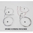thumbnail image 2 of Top Race 4/4 & 3/4 Violin Strings Replacement - Bronze Violin Strings Full Set (G-D-A-E) - Violin String w/Ball Ends - Long-Lasting Silver-Wound Steel Strings - Warm Tone, Flexible - For All Levels, 2 of 6