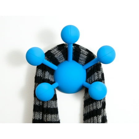 Modern Littles Atom Multi-Purpose Coat Hook, Solid Blue