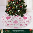 thumbnail image 6 of Coolnut Love Heart Christmas Tree Skirt 48", Valentine's Day Tree Skirt Double Layers Polyester Easter Tree Skirt for Valentine's Day Holiday Party Decoration, 6 of 6
