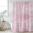 thumbnail image 4 of Dusty Rose Bathroom Shower Curtains with 12 Hooks Waterproof Shower Curtain for Stalls and Bathtubs Vintage Solid Color Modern Minimalist Distressed Decorative Bathroom Privacy Curtain 36x78 Inches, 4 of 9