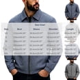 thumbnail image 3 of Men's Classic Gingham Plaid Collared Windbreaker Jacket, Full Zip Long Sleeve Loose Fit Coat with Pockets, Fall Winter Casual Outerwear for Hiking Travel Work, 3 of 6