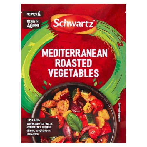 Schwartz Mediterranean Roasted Vegetables 30g, British Import (Pack of 3)