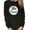thumbnail image 5 of Who Cares Pretty Inspiring Sarcastic Women's Long Sleeve T Shirt Brisco Brands S, 5 of 5