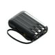 thumbnail image 5 of Banco de energía portátil digital compacto negro, 10000mAh, 5 of 6