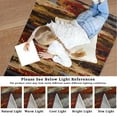 thumbnail image 5 of HOMERRY Area Rugs 8' x 10' Area Rug for Living Room Modern Abstract Washable Bedroom Non-Slip Carpet for Home Decor, Red/Sandy, 5 of 5