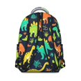 thumbnail image 3 of Cute Dinosaur Pattern Backpack for School,Cute School Bag,Schoolbag with Adjustable Shoulder Straps & Padded Back,15.3"x11"x7.1".﻿, 3 of 6