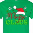 thumbnail image 4 of Inktastic Papa Claus with Christmas Santa Hat and Snowflakes T-Shirt, 4 of 5
