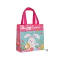 thumbnail image 2 of Anhility 12Pcs Easter Gift Bags Multicolor Bunny and Eggs Treat Tote Bags with Handles Egg Hunt Bag for Snack Candy Treat Party Favor Spring Birthday Party Supplies, 7.87x7.87x3.54in, 2 of 6