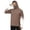Light Brown, variant on Men’s Loose Fit Outdoor Rash Guard Hooded Classic Gradient Pattern Print Integrated Neck Mask Light Cooling Long Sleeve Boating Trekking Top Sky Blue S