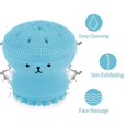thumbnail image 3 of Silicone Octopus Cleansing Brush Massager Facial Scrub Deep Pore Treatment Exfoliator (Blue, Green), 3 of 4