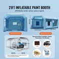thumbnail image 2 of Inflatable Paint Booth 21x13.5x9.8ft, Portable Spray Booth w/Blower & Filter, Car & Furniture Painting, Large Size, Quick Setup, Safe & Efficient, 2 of 6