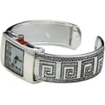 thumbnail image 4 of Blekon Collections Quartz 21mm Rectangle Concho Cuff Bangle Watch, 4 of 5
