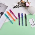 thumbnail image 4 of 12 Color 0.7mm Blue Black Ink Gel Pen Erasable Refill Rod set Erasable Pen Washable Handle School Writing Stationery Gel Ink Pen 8Pcs red Refill, 4 of 6