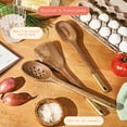 thumbnail image 4 of Beautiful 3-Piece Wood Kitchen Utensil Set by Drew Barrymore, 4 of 10