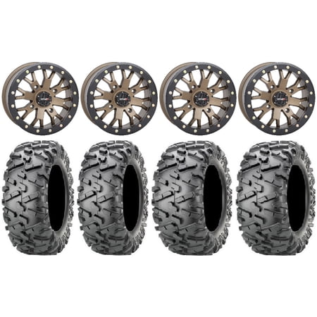 System 3 SB-4 Bronze (6+1/4+3) 14 Wheels 28 BigHorn 2.0 Tires Honda Talon