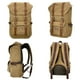 thumbnail image 5 of Mochila de viaje escolar KAUKKO para universidad flexible con portátil para 15 ", 22L (lona marrón) KAUKKO E5-1-brown, 5 of 5