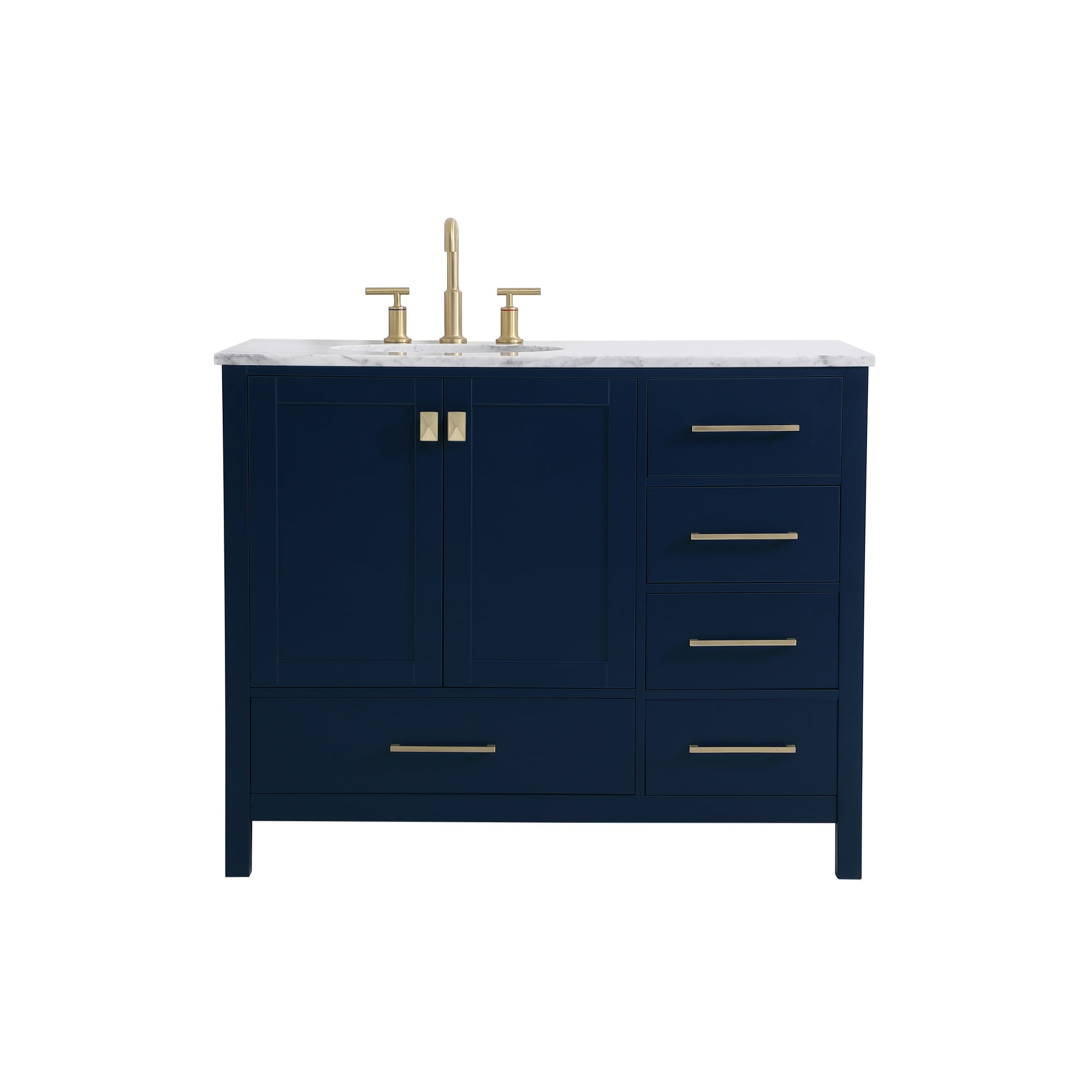 42 inch Single Bathroom Vanity in Blue - Walmart.com - Walmart.com