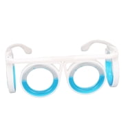 BOKYAN Motion Sickness Glasses, Anti-Nausea Relief for Seasickness, Carsickness and Airsick, 1 Count, Blue and White (7.08 inches / 18.0 cm)
