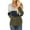 Army Green, variant on Fall Plus Size Tunics Fall Outfits for Womens Leopard Print Color Block Long Sleeves Cutout Choker Tops Scoop Neck Casual Loose Fit Blousestops Pullover Sweatshirts