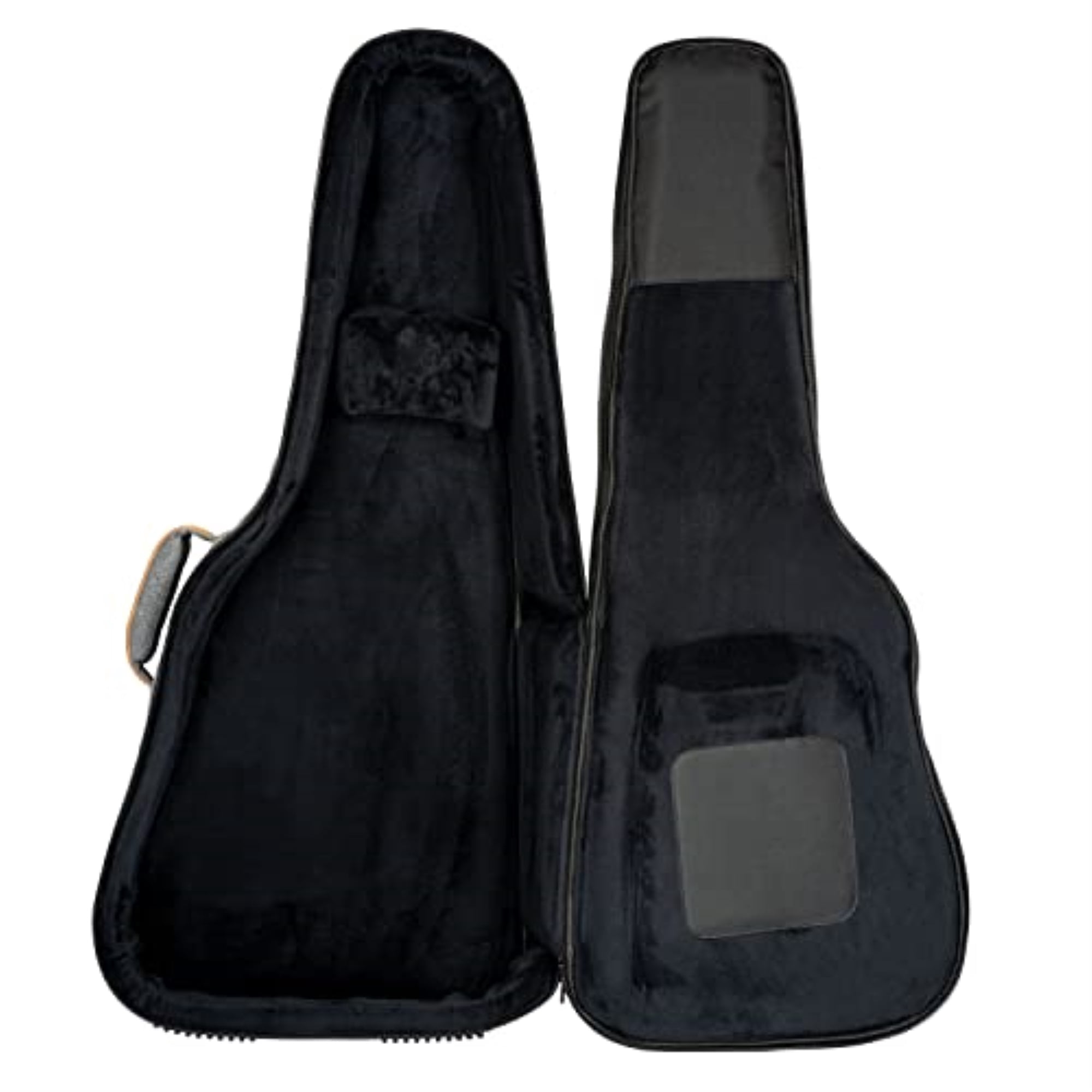 Acoustic Dreadnought Guitar Premium Deluxe Bag - 20 mm Soft Padding - 2 Accessory Pockets - Grey