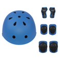 thumbnail image 2 of 7Pcs Knee Pads Elbow Pads Wrist Guards Protective Gears Kids Bike Helmet Set for Blue, 2 of 8
