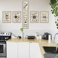 thumbnail image 2 of TrendyDecor4U "Collection d'Amitié de Cuisine" Vignette 5 Pcs par Millwork Engineering, Cadre Sable, 2 of 2