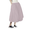 thumbnail image 3 of Fsqjgq Skirts for Women Maxi Skirts for Women Purple Pull On Skirts for Women Trendy Business Skirt Mid Length Skirt High Waisted Bud Skirt With Pocket Holiday Party Half Skirts, 3 of 4