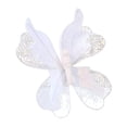 thumbnail image 3 of Adorno colgante de pared con forma de mariposa artificial, fondo brillante decorativo. Blanco, 3 of 9