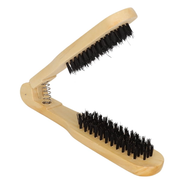Alisador De Cepillo De Pelo ANGGREK Con Abrazadera Doble Cara Primavera Premium De Madera