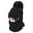 Black, variant on Sinhoon Womens Pom Beanie Hat Scarf Set Girls Cute Winter Ski Hat Slouchy Knit Cap with Fleece Lined Black