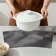 thumbnail image 4 of Placemats Set of 4 Wedge Placemats for Kitchen Dining Table Decor Washable Heat Resistant Table Place Mats Dark Gray 17.7x11.8inch, 4 of 6