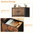 thumbnail image 4 of Modern 4 Drawer Fabric Dresser, Chest of Drawer Organizer Storage Cabinet for Bedroom Clothes Closet, Entryway,Brown, 4 of 9
