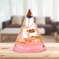 thumbnail image 3 of Pirámide de chakras natural, energía espiritual, cristal de roca, piedras de cuarzo Cuarzo rosa, 3 of 9