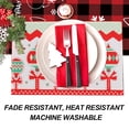 thumbnail image 3 of Manteles de Navidad Juego de 4 manteles individuales para vacaciones de invierno, Navidad, cocina, comedor, mantel individual, accesorio de feliz año nuevo Zhivalor CPB-CJZ386-5, 3 of 5