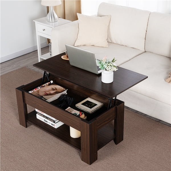 Modern 38 6 Wood Lift Top Coffee Table, Inexpensive Coffee Table With Storage And Lift Top