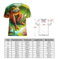 thumbnail image 2 of Frog Lotus Harmony Women's Short Sleeve T-Shirt Crew Neck Casual Summer Trendy Loose Fit Tops, 2 of 7