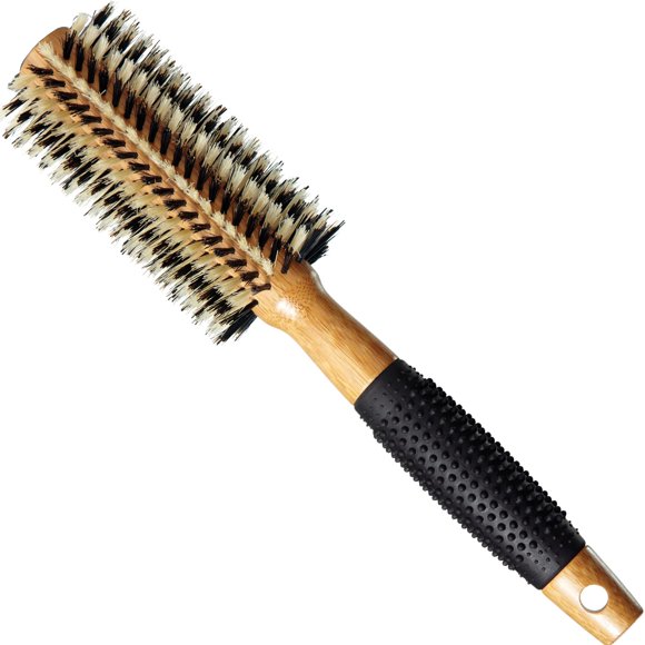 Sam Villa Signature Series Cepillo de pelo con cerdas de jabalí y nailon Cepillo redondo para peinar