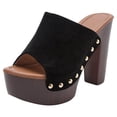 thumbnail image 2 of VerPetridure High Heel Slippers for Women Fish Mouth High-heeled Thick-heeled Comfortable Women's Sandals, 2 of 6