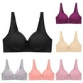 thumbnail image 6 of Utoimkio Plus Size Wireless Bras for Women Front Closure Casual Push Up Bras for Women No Underwire Comfort Breathable Everyday Bras, 6 of 6
