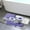 Purple, variant on Rustic Farmhouse Flower Bath Rugs, Farm Blue Daisy Floral Butterfly Country Bath Mat for Bathroom, Blue Grey White Bath Mat Flannel Non Slip Mat Rug 17X29in