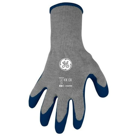 

General Electric 7013325 Unisex Crinkle Dipped Gloves Blue & Gray - Medium - Pack of 2